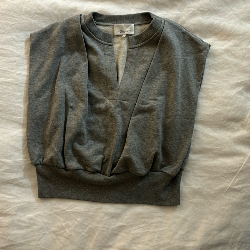 3.1 Philip Lim Sleeveless French Terry Top